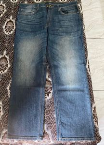 Signature Men's Blue Wash Loose Fit Jeans