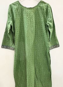 Green &amp; Blue Printed Kurta Set