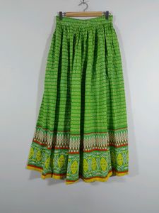 Green Casual Skirt (Women's)