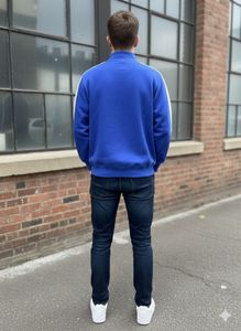 Blue &amp; White Striped Sweatshirt