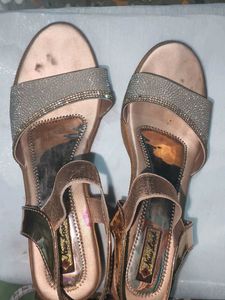 Sparkly Wedge Sandals
