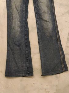 Blue Wash Flare Jeans