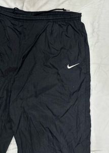 Nike Black Vintage Windbreaker Track Pants | Baggy