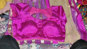Elegant Purple Silk Saree with Embellished Border