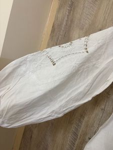 Chic White Broderie Anglaise Dress