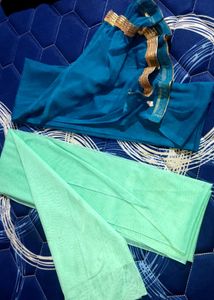 Two Chiffon Dupattas✨💚💙