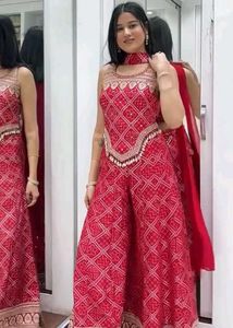 Beautiful Short Top Palazzo with Dupatta