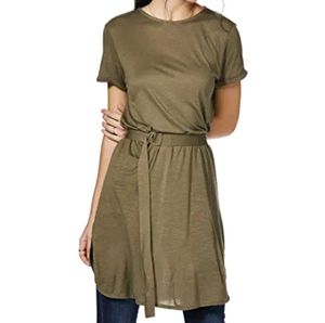 Mark's &amp; Spencer Olive Green Tunic Dress With Belt