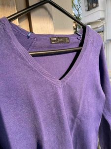 Cozy Purple Knit Sweater