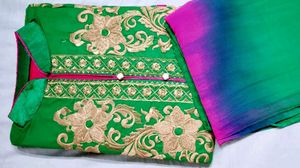 Embroidered suit fabric