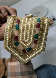 Handcrafted Beaded Clutch Bag