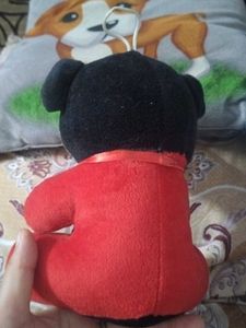 Cute Black and Red Plush Toy
