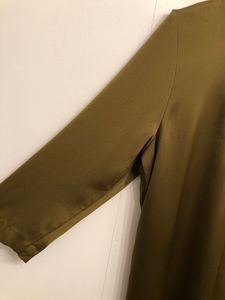 H&amp;M Olive Green Dress with Open Back Detail