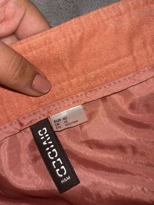 PINK H&amp;M Corduroy skirt