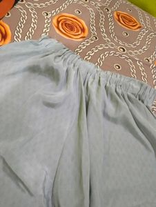 Light  Floral naira dress with dupatta
