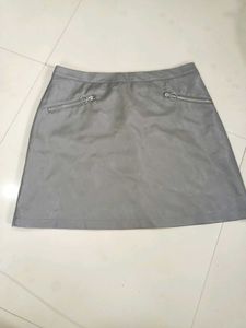 Faux Leather Mini Skirt Size 32