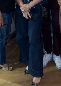 Retro Wide-Leg Denim Jeans