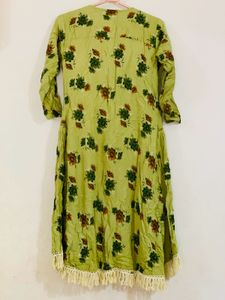 Floral Green Midi Dress