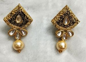 🆕Beautiful kundanjewelry+beads jewelry set.    jewelry, necklace, choker, kundanjewelry, jaipurjewelry, earrings, chain, beads, forever21,