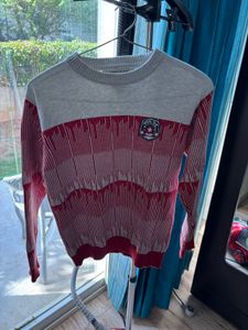 Cute Red Striped Sweater for Boys