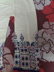 Kurta Set 3/4th Sleeves Cotton Fabric
