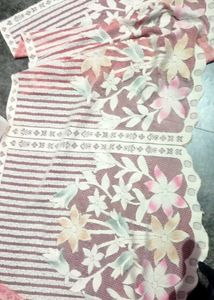 Pretty Pink Floral Sofa Cover &amp; Table Runner Set