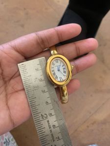 Elegant Oval Bangle Watch