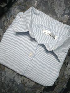 Striped Button-Up Shirt