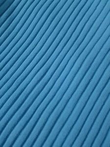 Sky Blue Halter Neck Ribbed Top