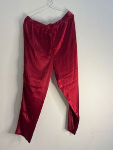 Satin Red Pajama Top