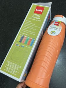 New- Cello Puro Pop 900 Insulated Water Bottle