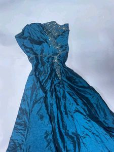 Stunning Teal Embellished Gown