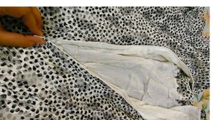 Trendy Animal Print Pleated Dress