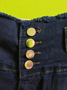 High Waisted Blue Denim Jeans