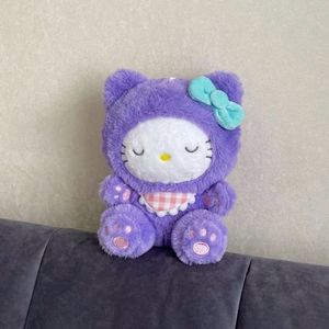 Cute Purple Hello Kitty Plush Keychain