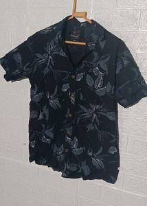 Men's Floral Print Short Sleeve Shirt