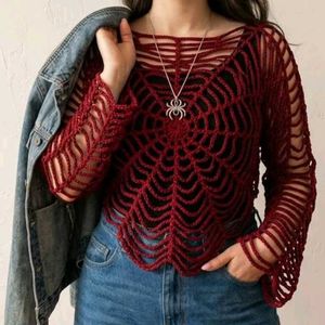 Spiderweb crochet Top