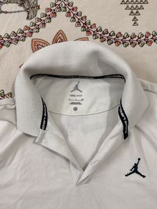 Men's Jordan White Dri-FIT Polo Shirt