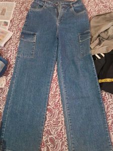 Classic Blue Cargo Jeans
