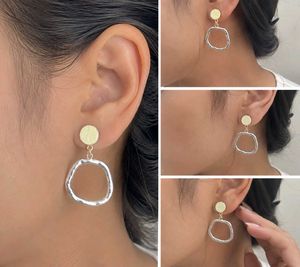 combo Unique Abstract Hoop Drop Earrings