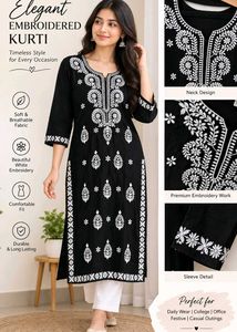 Elegant Embroidered Kurta