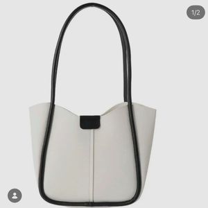Miniso Chic White Tote Bag