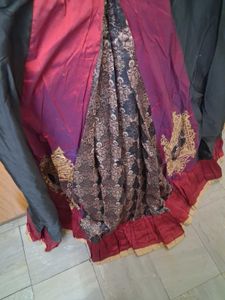 XXL Cold shoulder black gown