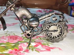 Motorcycle Metal Art Sculpture(showpiece )
