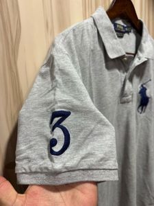 Ralph Lauren Polo Embroidered Big Pony Grey TShirt