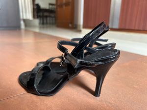 Black Platform Chunky Heel Boots
