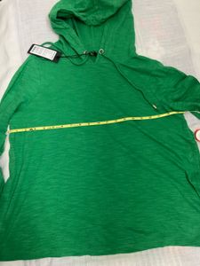 Vero Moda Green Hooded Long Sleeve T-Shirt