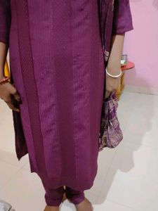 Maroon colour 💜💜Striped Kurta set