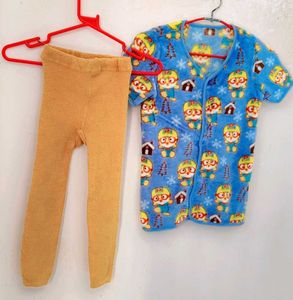 Very Cute Minions Shirt With Leggings