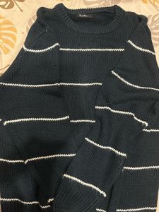 Stylish Striped Knit Sweater